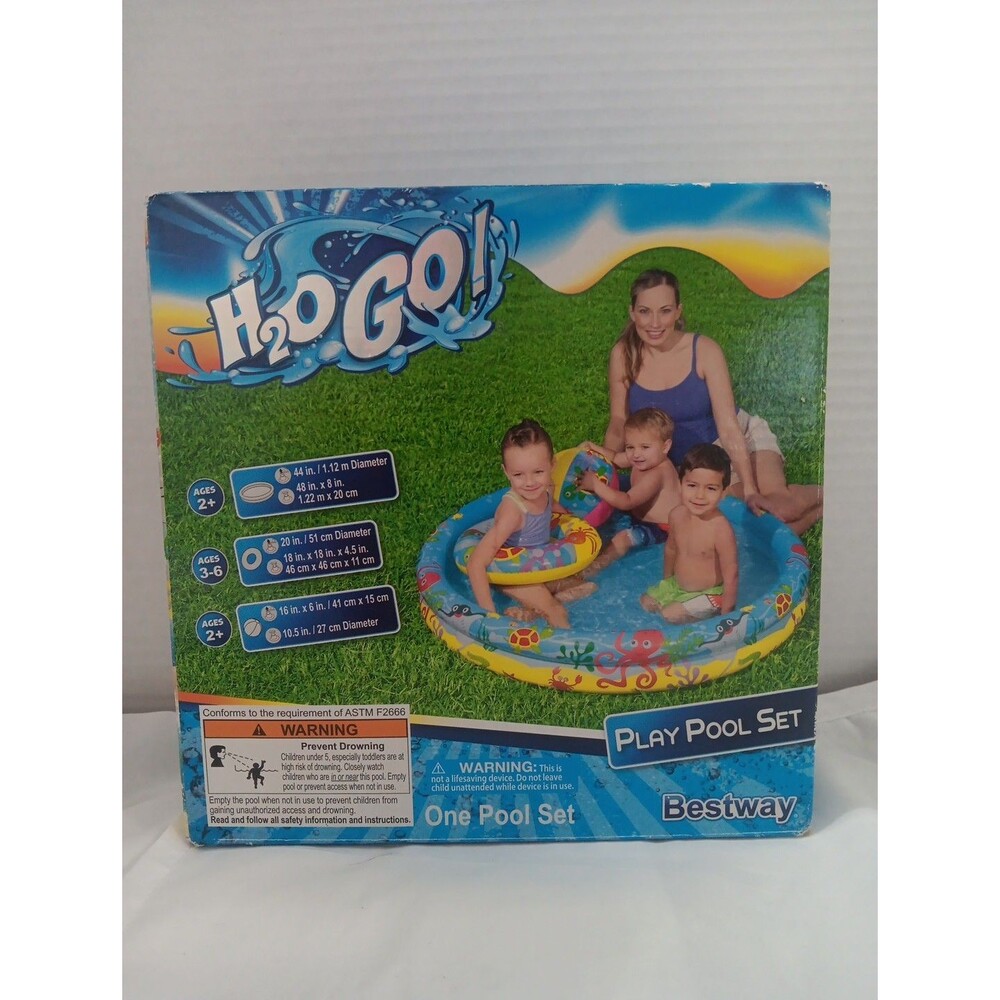 Bestway H2O GO Kids Swimming Inflatable Play Pool Set with FREE/FAST Shipping